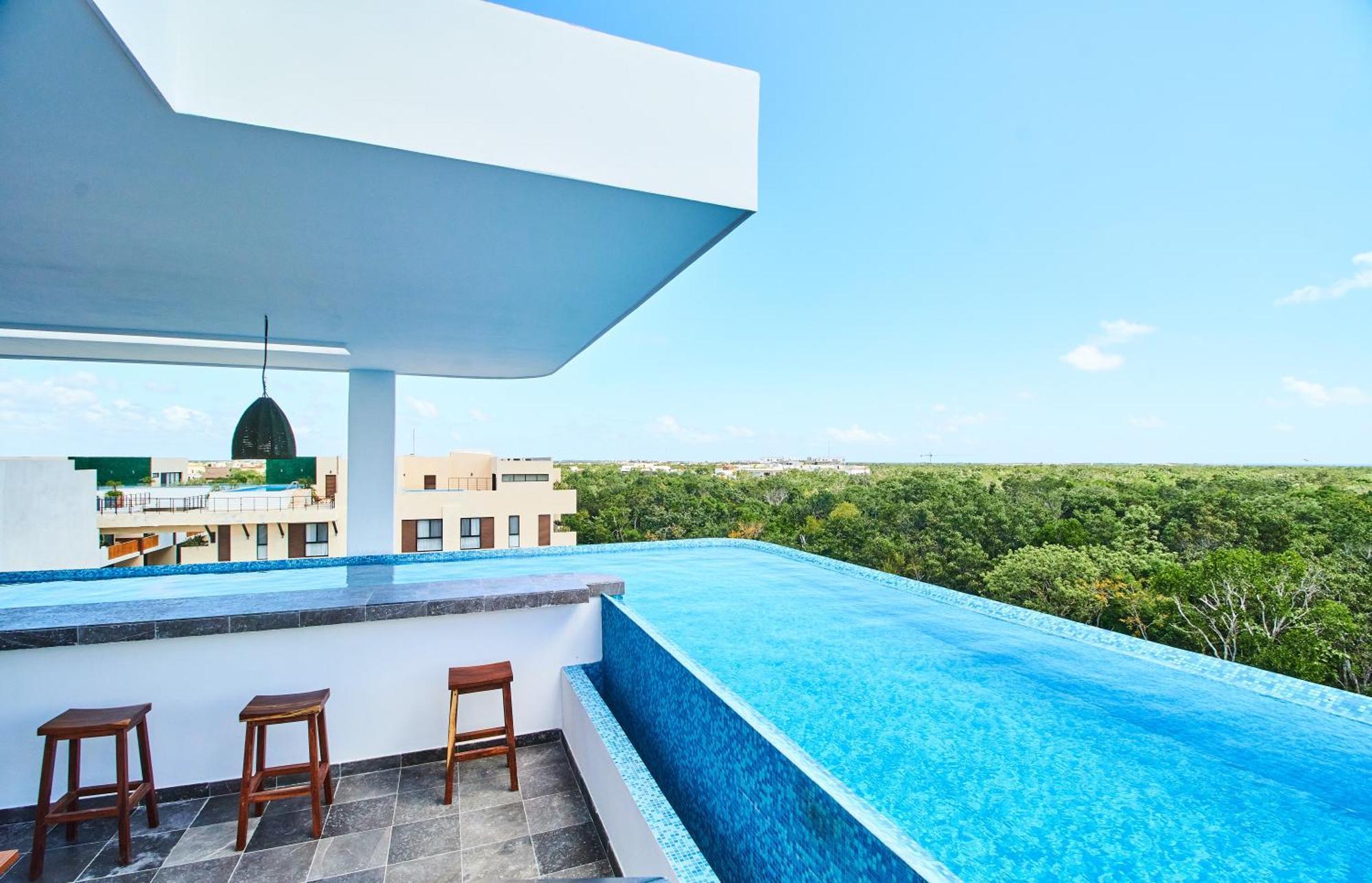 Luxury Penthouse With Private Pool In Aldea Zama Apartment Tulum Exterior photo
